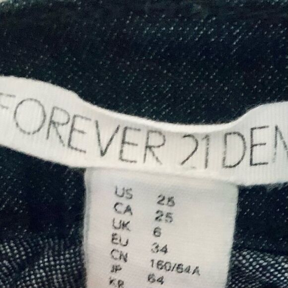 Forever 21 Dark Wash Skinny Jeans Size 25 - Picture 10 of 10